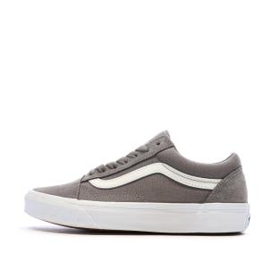 Baskets Grise Femme Vans Old Skool Check Bumper pas cher