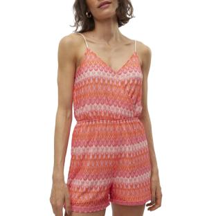Combi-Short Rose/Rouge Femme Vero Moda Dicte Singlet pas cher