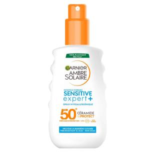 Brume Solaire Garnier Ambre Solaire Sensitive Expert FPS50+ 150ml pas cher