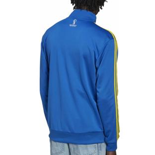 Veste Zippée Bleu/Jaune Homme Adidas Brazil vue 2