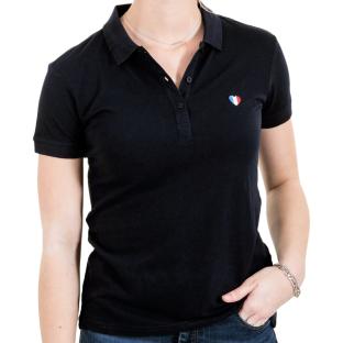 Polo Noir Femme Teddy Smith Piloco pas cher