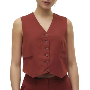 Gilet Sans Manches Terracotta Femme Vero Moda Tara pas cher