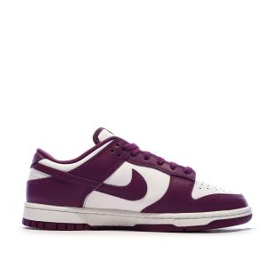 Dunk Low Baskets Blanches/Violettes Homme Nike vue 2