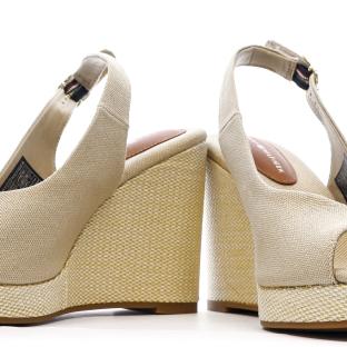 Sandales Beiges Femme Tommy Hilfiger Wedge vue 7