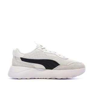 Baskets Blanc/Beige Femme Puma Runtamed Platform vue 2