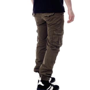 Pantalon Cargo Marron Foncé Homme Paname Brothers Costa vue 2