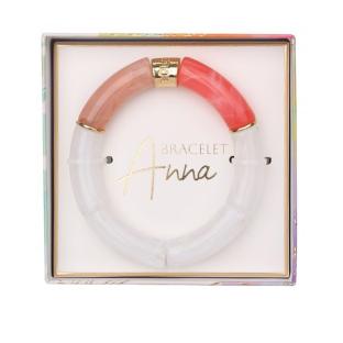 Bracelet Blanc/Rose Femme Stella Green Anna pas cher