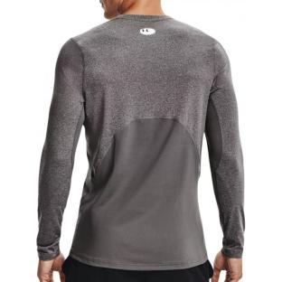 T-shirt Manches Longues Gris Homme Under Armour Fitted vue 2