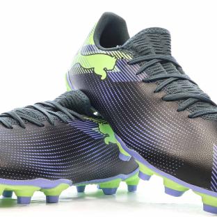 Chaussures de Foot Violet/Jaune Homme Puma Future 7 Play FG/AG vue 0
