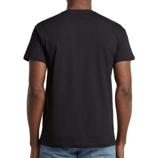 T-Shirt Noir Homme G-Star RAW Faded vue 0