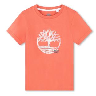 T-shirt Orange Garçon Timberland T60087 vue 0