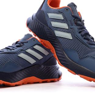 Chaussures de Trail Bleu/Orange Homme Adidas Tracefinder vue 7