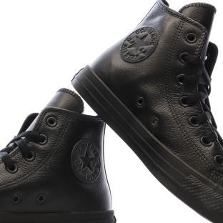 Baskets Noires Homme Converse Black Mono vue 0