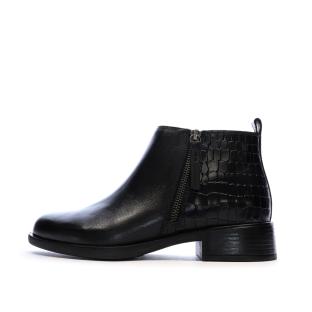 Bottines Noires Femme Geox Resia pas cher