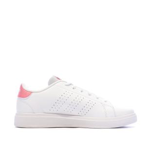 Baskets Blanches Fille/Femme Adidas Advantage Base 2.0 vue 2