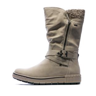 Bottes Grise Clair Femme Relife Jolibot pas cher