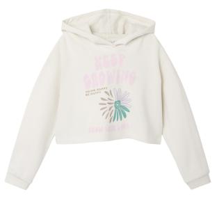 Sweat Blanc/Rose Fille Name it Juka vue 0