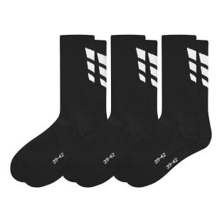 X3 Paires de Chaussettes Noir Erima 3 Wings pas cher