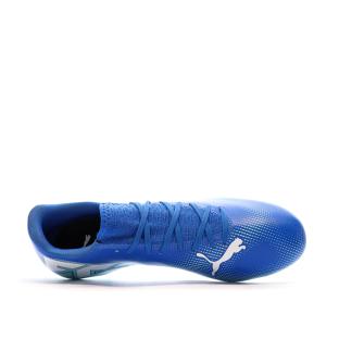 Chaussures de Foot Bleues Homme Puma Future 7 Play MxSG vue 4