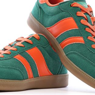 Baskets Vert Foncé/Orange Femme Teddy Smith 120235 vue 7