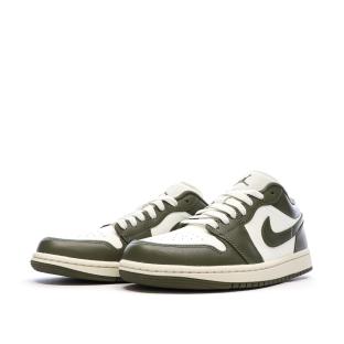 Baskets Kaki Mixte Nike Air Jordan 1 Low vue 6