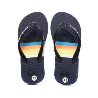 Tongs Noir/Marine Garçon Quiksilver Java Quik vue 3