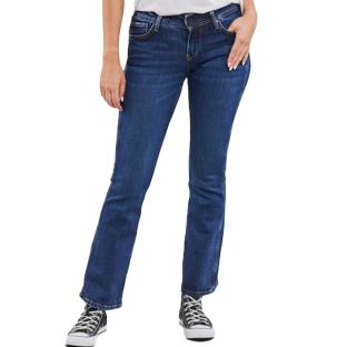 Jean Droit Bleu Foncé Femme Pepe jeans New Pimlico pas cher
