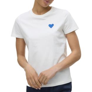 T-shirt Blanc Femme Vero Moda Silja Francis pas cher