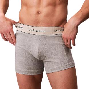 x3 Boxers Gris/Blanc Homme Calvin Klein Jeans Trunk vue 0