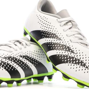Chaussures de football Blanc/Noir Garçon Adidas Predator IE9434 vue 7
