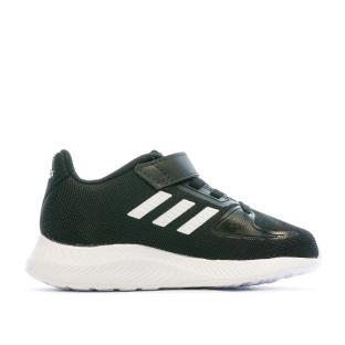 Baskets Noir/Blanc Garçon Adidas Runfalcon vue 2