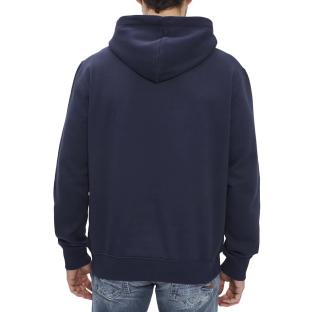 Sudadera con capucha para hombre G-Star RAW Logo, color azul marino ver 0