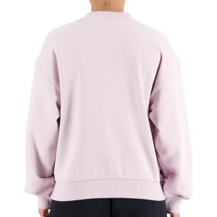Sweat Mauve Femme New Balance Essentials French Terry vue 2