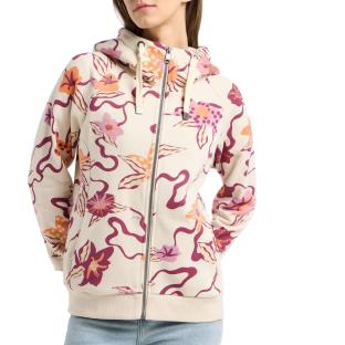 Sweat Zippé Écru/Rose Femme Ragwear Fllawia vue 0