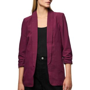Blazer Prune Femme Pieces Bosella 3/4 vue 0