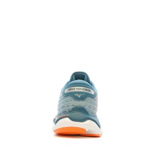 Chaussures de Running Bleu Femme Mizuno Wave Horizon vue 3