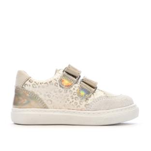 Baskets Blanc/Léopard Fille Aster 932462 vue 2