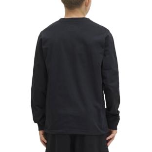 T-Shirt Manches Longues Noir Garçon Jack & Jones Makoto vue 2