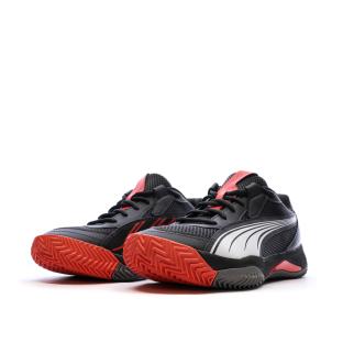 Chaussures de Padel Noires/Rouges Homme Puma Nova Court vue 0