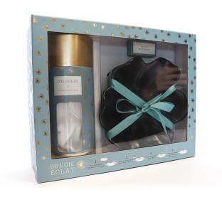 Set Coupelle Feuille et Cire Perle Bois De Cèdre pas cher