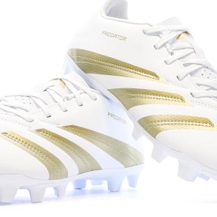 Chaussures de Foot Blanc/Doré Homme Adidas Predator Club FxG vue 0