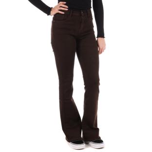 Jean Loose Marron Femme Monday Premium 255F pas cher