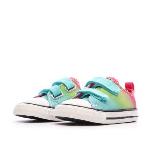 Baskets Bleu/Vert/Rose Fille Converse All Star Easy vue 6