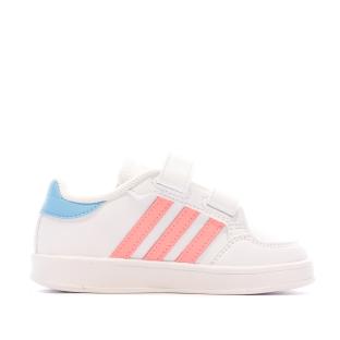 Baskets Blanches Fille Adidas Breaknet Cf I vue 2