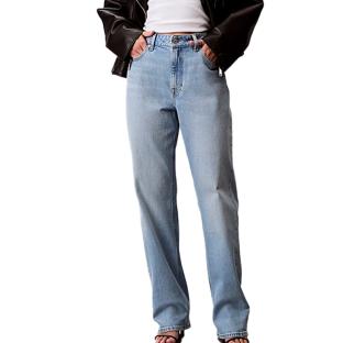 Jean Bleu Femme Calvin Klein Jeans High Rise VLQ pas cher