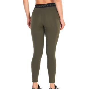Legging Kaki Femme Nike 7/8 training PRO vue 2