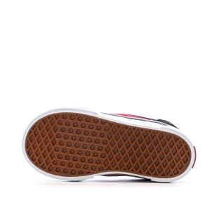 Baskets Noir/Rouge Enfant Vans Knu Skool Elastic vue 5