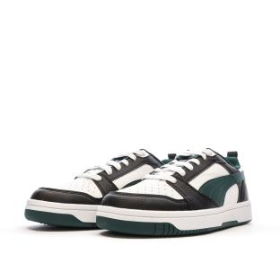 Baskets Noires/Vertes/Blanches Garçon Puma Rebound vue 6