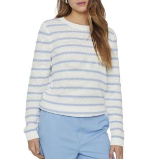 Weiß-blauer Damenpullover „Vila Vidalo Stripe“ Ansicht 0