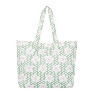 Tote Bag Vert à Fleurs Femme Roxy Anti Bad Vibes pas cher